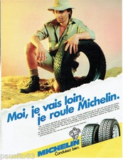 PUBLICITE ADVERTISING 115  1989  les pneus Michelin Mxl Mxv