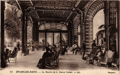 Cpa evian les bains la - evian-les-bains,