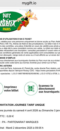 Billets asterix