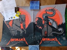 METALLICA bundle COPENHAGEN 2024 (3 x Posters + 3 x Guitar Picks...& many more)