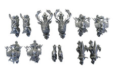 Lot De Patères Chasse. Porte Fusil. Vénerie.