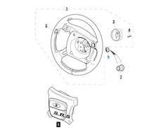 MODULE D'AIRBAG HMB9180CBLEG AVEC VOLANT JAGUAR XJ40 XJ12 DAIMLER