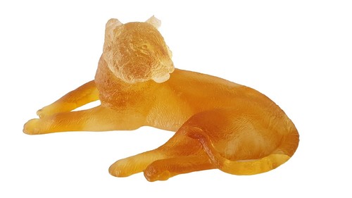 Sculpture panthère cristal - en,