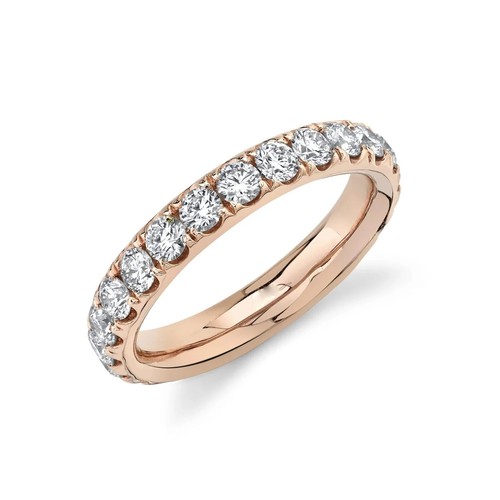 14k rose diamant bague - 14k,
