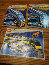 Lego 9v train set building