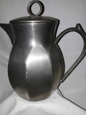 Ancienne cafetière ou cacao ART DECO Frieling étain pur 92%