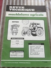 REVUE TECHNIQUE ZETOR 8111 8145 10111 10145 12145 Moteurs Z 8401.1 8002.1 8701.1