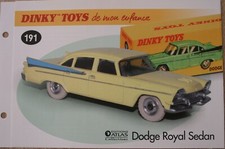 DINKY TOYS DE MON ENFANCE ATLAS  FASCICULE SEUL DODGE ROYAL SEDAN