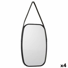 Miroir mural Gift Decor Noir 43 x 65 x 3 cm Rectangulaire [4 Unités]