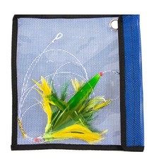 Leurre à poisson gabarits avec crochet en acier inoxydable plume jupe de pêche