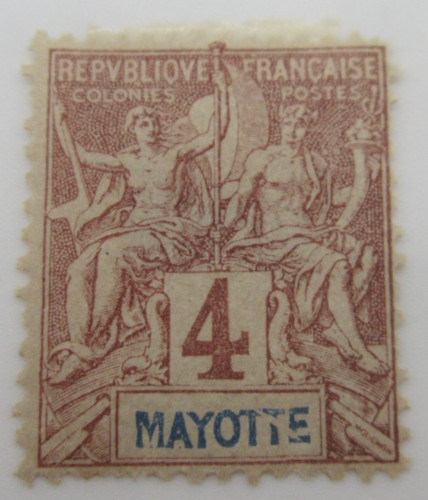 Timbre mayotte t - timbre,