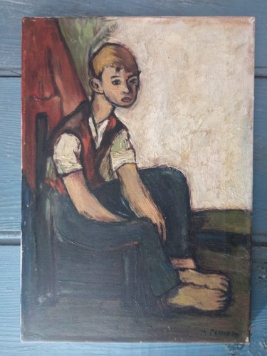 Tableau ancien huile portrait - ancien,