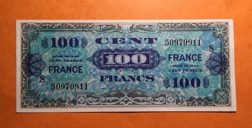 100 francs 1944 - francs, )