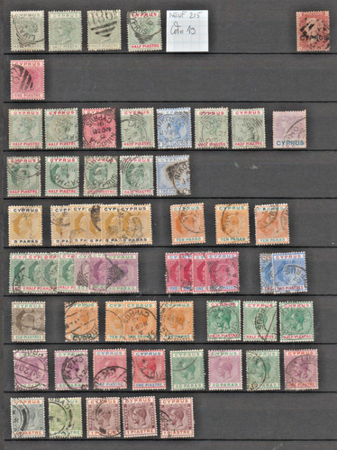 Ref 907 timbres cyprus lot - ref,