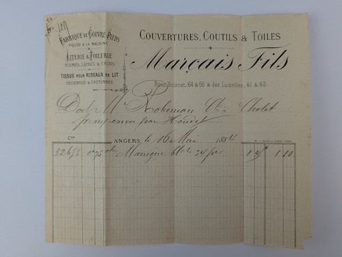 Facture ancienne 1884 - ancienne,,