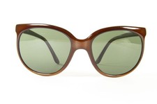 259$ Vintage Vuarnet 002 Cat Eye Brown Sunglasses PX3000 Green Mineral lens