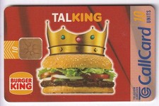 EUROPE  TELECARTE / PHONECARD .. IRLANDE 10U BURGER KING HAMBURGER CHIP/PUCE