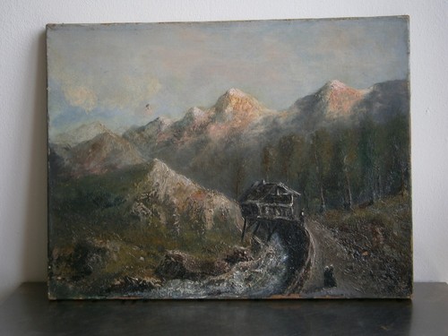 Peinture huile sur toile - huile,