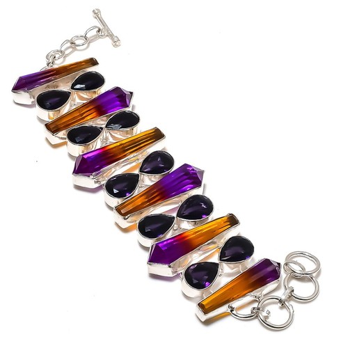 Bracelet amétrine africaine - bracelet,