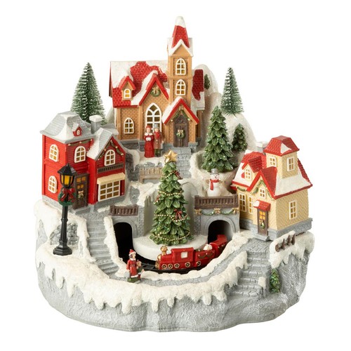 Village noël train - de, 28cm