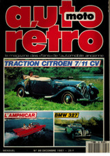 Magazine Auto Rétro N.88 1987 Citroen Traction amphicar BMW 327