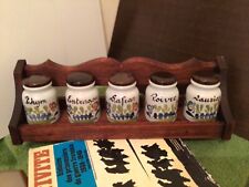 Ancienne étagère à cuisine, spéciale épices, faïence Desvres en TBE