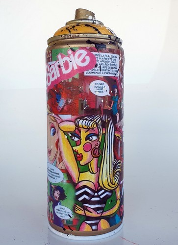 Spaco signed barbie graffiti - spaco,