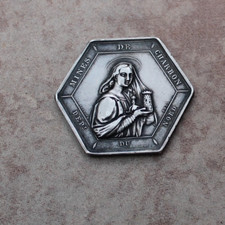 jeton en argent mines de charbon du nord Anzin Raismes Fresnes