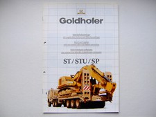 Catalogue, brochure, camion, truck, semi-remorque Goldhofer, convoi, heavy 1988