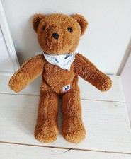 Chipie doudou peluche ours foulard marron