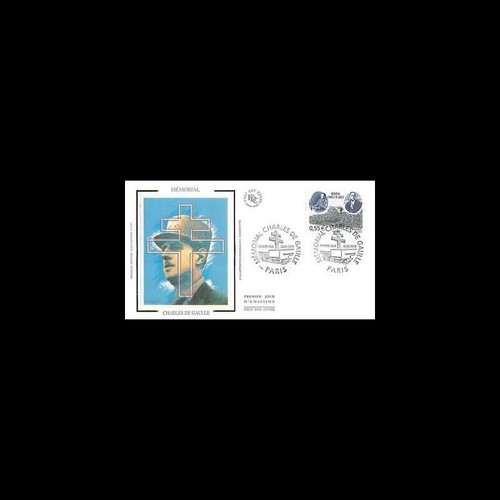 Fdc soie mémorial - fdc, charles
