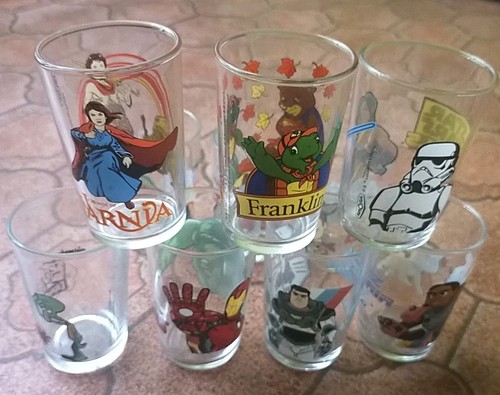 Lot anciens verres - de, 10