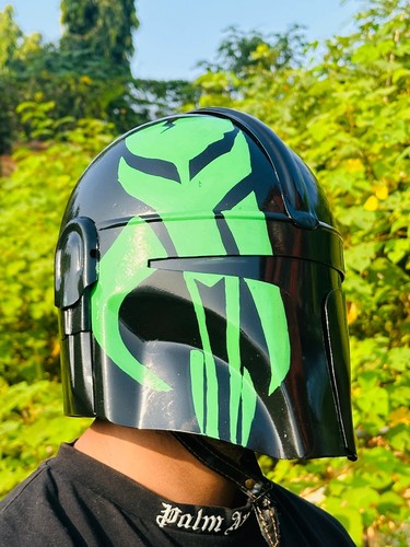 Casque mandalorian steel - casque, green