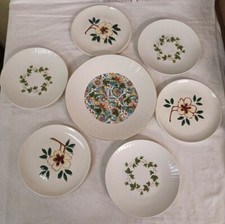 Service Dessert 6 Assiettes + 1 Plat Ceranord et continental décor Automne 