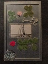 CP CADRE BATEAU VOILIER TREFLES FEUTRINE - 61947