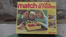 VINTAGE 1980 JEU DE SOCIETE JEU D'ACTION MATCH CONTRE LA MONTRE GAY-PLAY