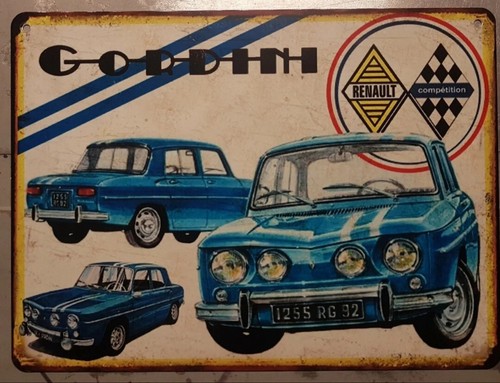 Plaque métal vintage renault - plaque,