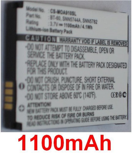 Batterie 1100mah type 60 - 1100mah, bt-60