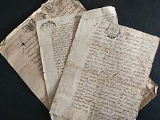 1691-1783 - lot de vieux documents, enchères - Vercheny (26, Drôme)
