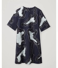 Robe Courte COS Bleue Noir