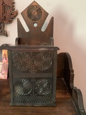 Art Populaire Queyras Boîte À Sel 19 eme