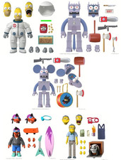 Lot 5 Figurines Les Simpson Ultimates 18 cm - SUPER7