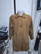 L.Lambertazzi Veste Véritable Cuir D'Occassion Femme Chameau Taille 44 XYC436L