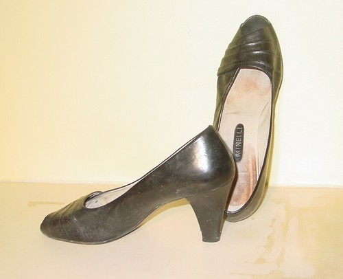 Escarpin cuir noir - escarpin,