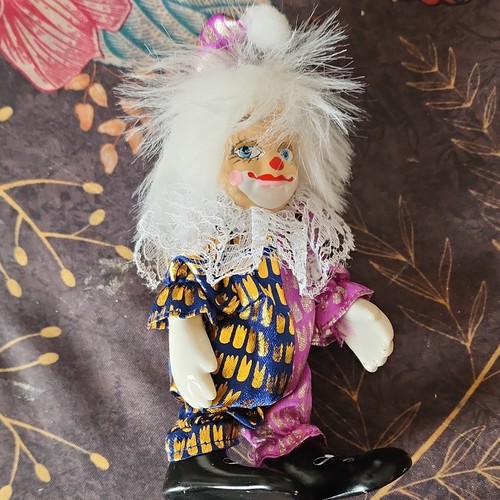 Poupée clown porcelaine