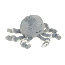 Peluche Enfant Poulpe "Seav" 22cm Bleu Gris