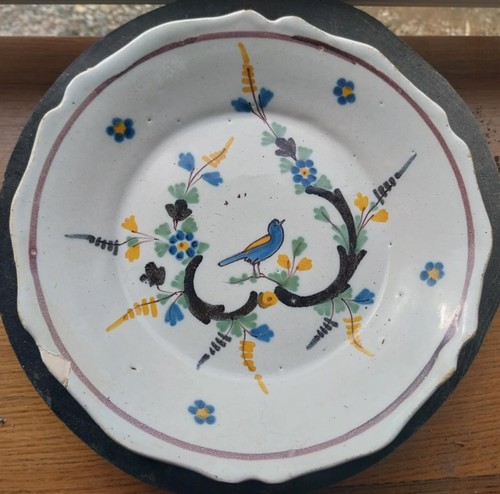 Assiette faience nevers - , xviii