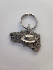 Porte-clé Carte BRETAGNE Chapeau Breton Pub COMISIL Keychain Vintage