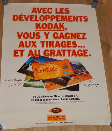 Affiche publicitaire plv kodak - affiche,