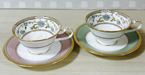 Paire tasses soucoupes - tasses,